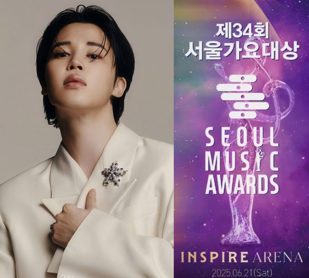 Jimin has officially won the Korean Wave Award at the 34th Seoul Music Awards! 🏆

Congratulations, Jimin! 👏

#우리지민이상받았네
#JiminWonSMAKwave
JIMIN WINS SMA KWAVE
KOREA FRONTMAN JIMIN
OUR JIMIN RECEIVED AN AWARD
PROUD OF YOU JIMIN