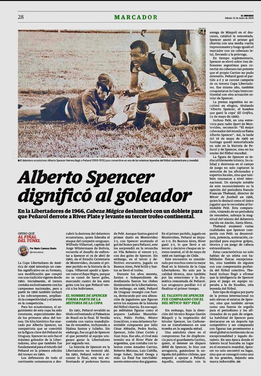 RECUERDOS QUE EL TIEMPO NO BORRA  editorial de mi autoría publicado el 25 de Mayo del 2024 en diario El Universo