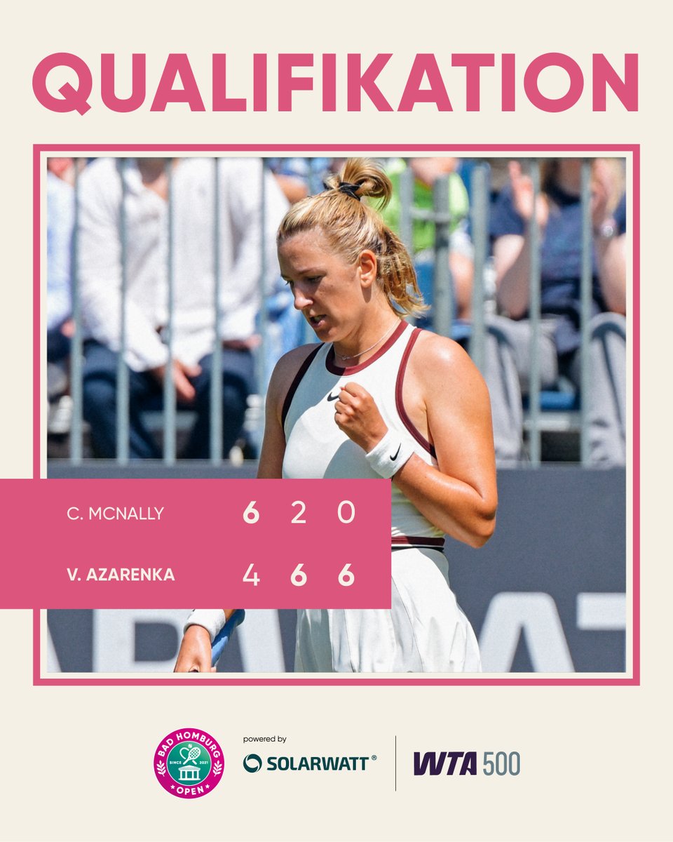 badhomburgopen's tweet image. Victoria #Azarenka holt sich den Dreisatzsieg gegen Caty McNally!

#BHO
