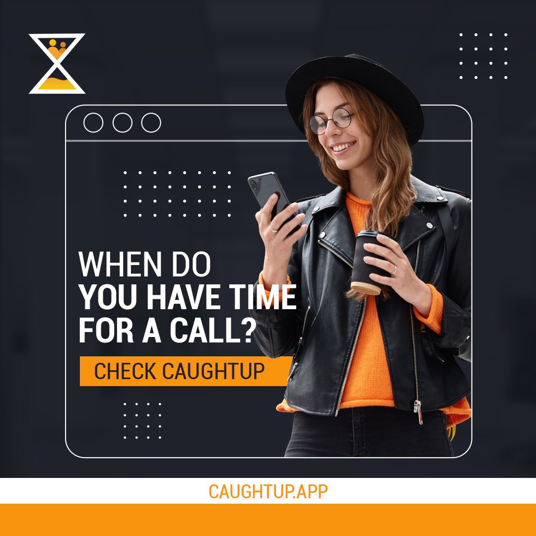CaughtUpApp's tweet image. PHONE TAG NO MORE! 🤙🏼 Let's finally catch up and make time for real conversation. Who's overdue for a call? Tag them now!
#caughtupapp #stayconnected