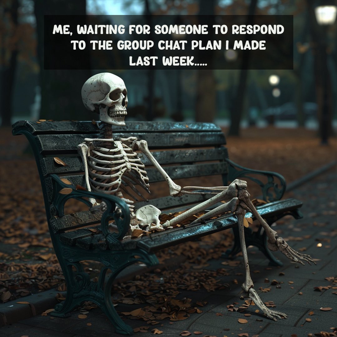 CaughtUpApp's tweet image. That moment when you realize group chat plans are just a myth… 💀😂 Good thing CaughtUp helps track exactly how long you’ve been ghosted. ⏳ 

#NeverForget #caughtupapp