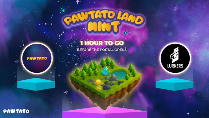 Lurkers (@lurkersdao) on Twitter photo The Pawtato portal is about to open
Get ready for <a href="/PawtatoFinance/">Pawtato Finance | Sui</a> Land Mint!
1 PM UTC The Pawtato portal is about to open
Get ready for <a href="/PawtatoFinance/">Pawtato Finance | Sui</a> Land Mint!
1 PM UTC