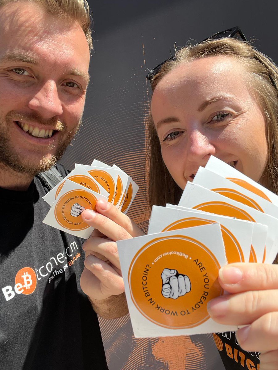 Who’s at BTC Prague today?
Let us know, and let’s meet up—we have the last BeBitcoiner stickers before the rebrand! 🧡