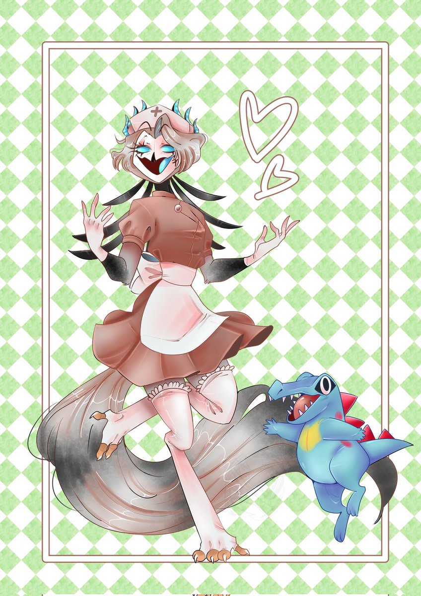 Ossian | Helluva Harpy-Eagle (@ossianeun) on Twitter photo Feathers fluffed, potions stocked. 🪶
Don’t worry; I heal more than just status effects. 💉✨
The first of this years Hub World Skin-Line event!
🎨: <a href="/MyBoscha/">commissions open ‼️💚</a> ♥️
#HelluvaBossOC #HelluvaBoss #Goetia #Goetisona #GoetiaOC #Vtuber #HubWorld2025Skins #HWPokemonLeague Feathers fluffed, potions stocked. 🪶
Don’t worry; I heal more than just status effects. 💉✨
The first of this years Hub World Skin-Line event!
🎨: <a href="/MyBoscha/">commissions open ‼️💚</a> ♥️
#HelluvaBossOC #HelluvaBoss #Goetia #Goetisona #GoetiaOC #Vtuber #HubWorld2025Skins #HWPokemonLeague