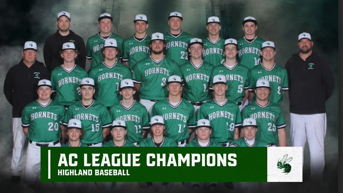 Congratulations to Highland Baseball-- AC League Champions! <a href="/jbaileyHLSAD/">Jonathan Bailey</a>