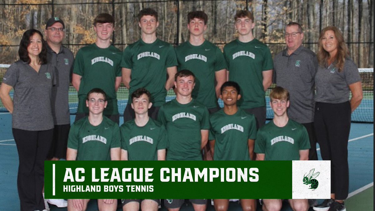 Congratulations to Highland Boys Tennis-- AC League Champions! <a href="/jbaileyHLSAD/">Jonathan Bailey</a>