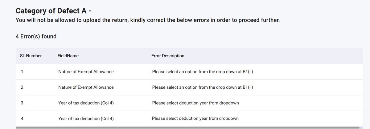 One of those strange experiences while using Income Tax Dept website for e-filing. 

Good things first : Form-16 and other income and tax details are prefilled. I just had to pay the pending tax amount. Tax payment process is nicely integrated in the main website itself. 

Now,