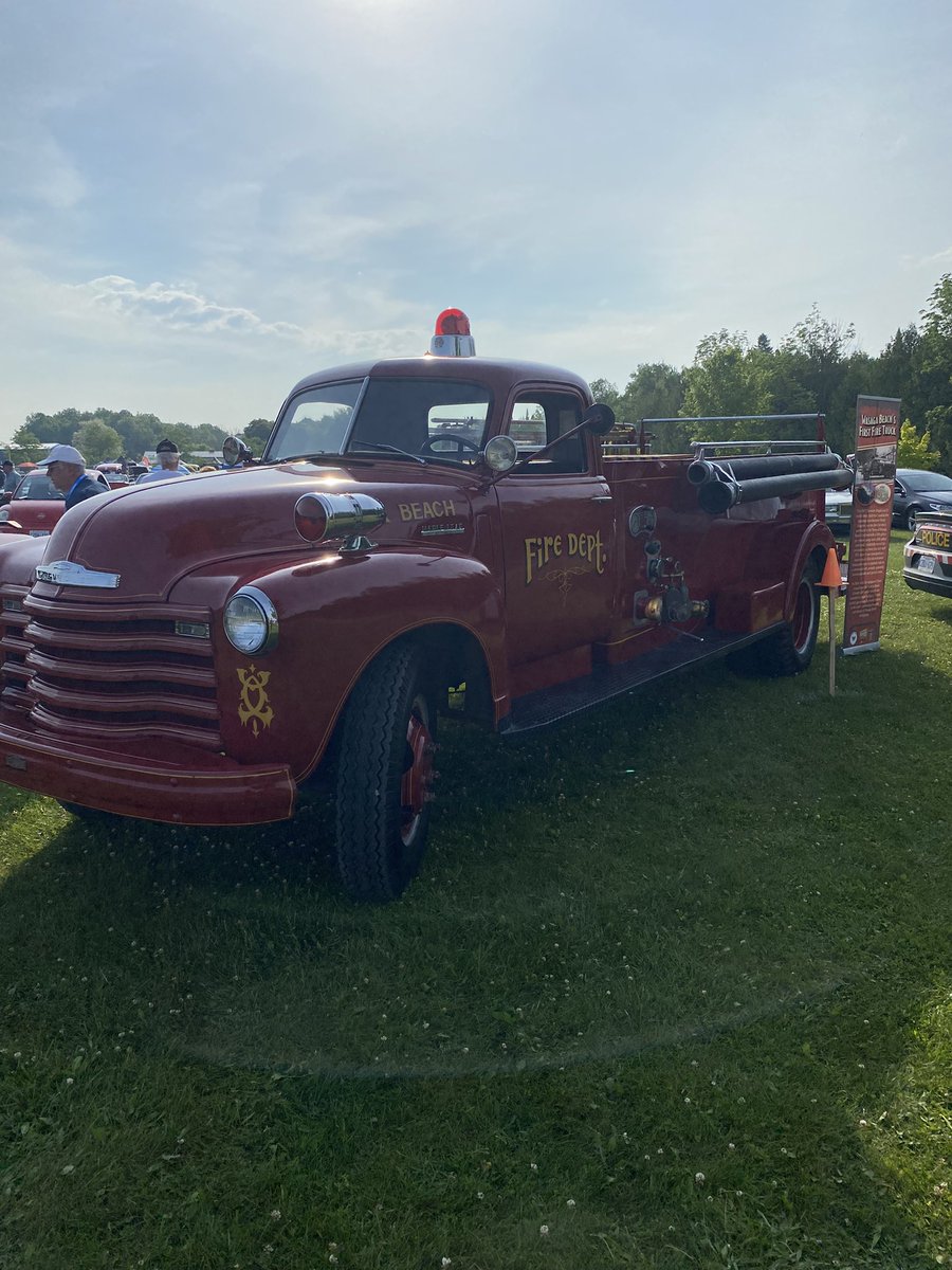 Come out and see the first fire truck purchased by the Town of Wasaga Beach! Our 1947 had been shined up and is ready for you to come visit. We're at the Klondike Sports Park for the Wasaga Cruisers amazing event and show with our friends from the OPP. 

<a href="/WB_Media/">Town of Wasaga Beach</a>