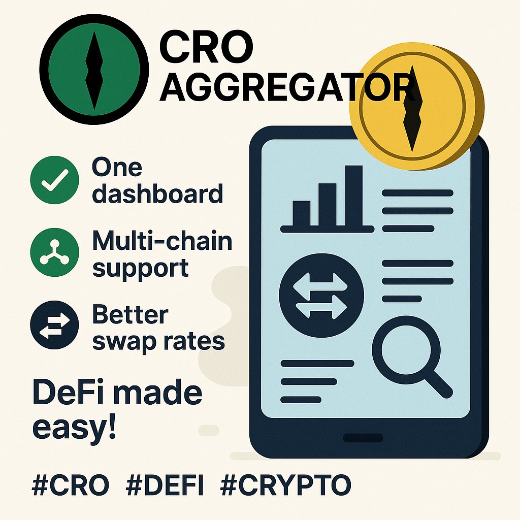 DunkDud's tweet image. 🚀 Say goodbye to DEX-hopping!
CRO Aggregator brings you the best rates, lowest fees, and real-time cross-chain data.
💼 Your all-in-one DeFi tool.
@cro_aggregator
 #DeFiAggregator #CRO