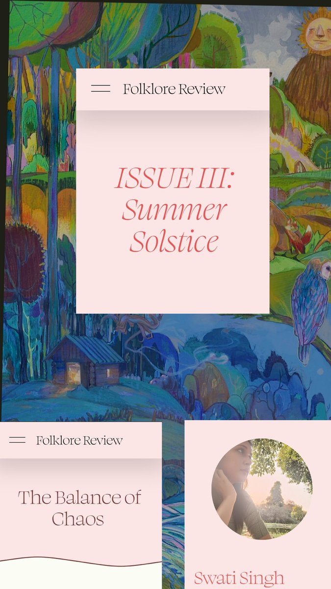 From creation folklore to ecological paradoxes, one thread remains - the delicate balance between nature and us. 
Read my piece ‘The Balance of Chaos’  <a href="/folklore_review/">Folklore Review | SUBS CLOSED</a> 
✨️
folklorereview.com/swati-singh-th…
✨️ 
#WritingCommunity #nature #ShamelessSelfpromoSaturday