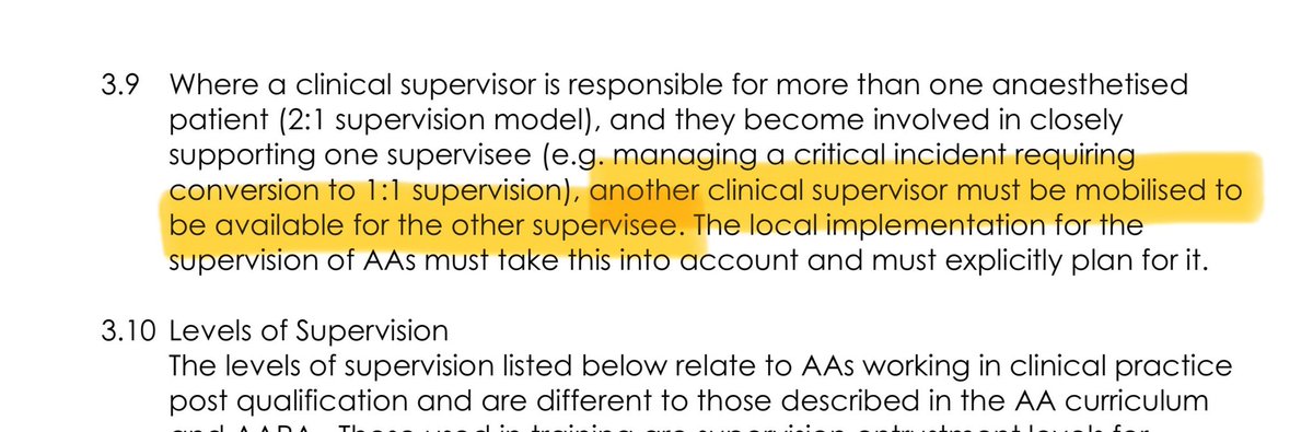 If an AA in theatre 1 faces issues, the supervising consultant assists, and a ‘floating’ consultant takes over supervision for the AA in theatre 2. Why not have both consultants cover both lists to ensure patient safety in the first place?

Make it make sense!