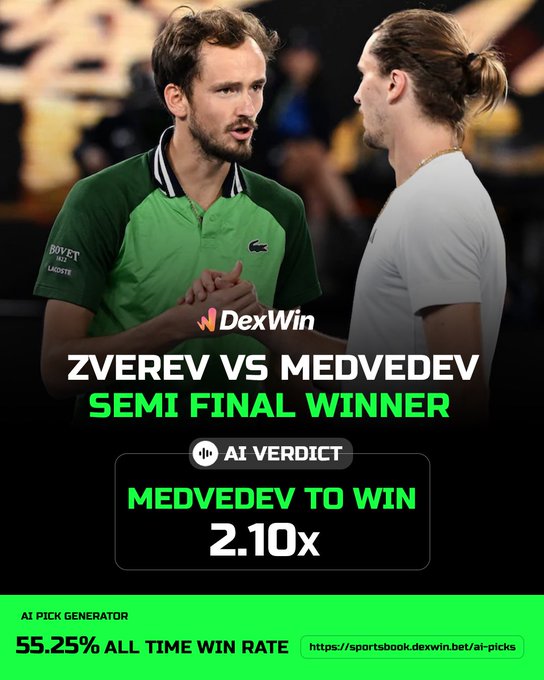 ATP Halle 🇩🇪 Tennis Betting Predictions, Tennis Betting Lines & Tennis Betting Odds Today 

✅ DANIIL MEDVEDEV to Def SASCHA ZVEREV in the Halle Semi Final ✅ 

Follow @DexWin_Sports for the best Tennis betting odds, Tennis betting picks and Tennis predictions today 🎾