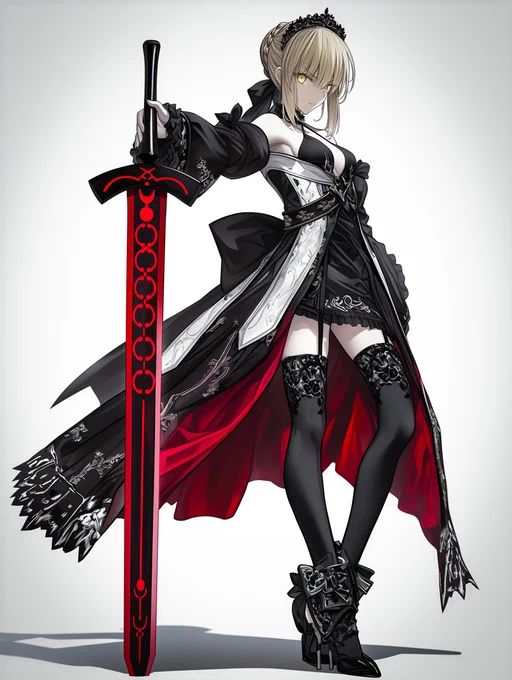 黒セイバー セイバーオルタ アルトリア・ペンドラゴン (Saber Artoria Pendragon) #FGO #セイバーオルタ