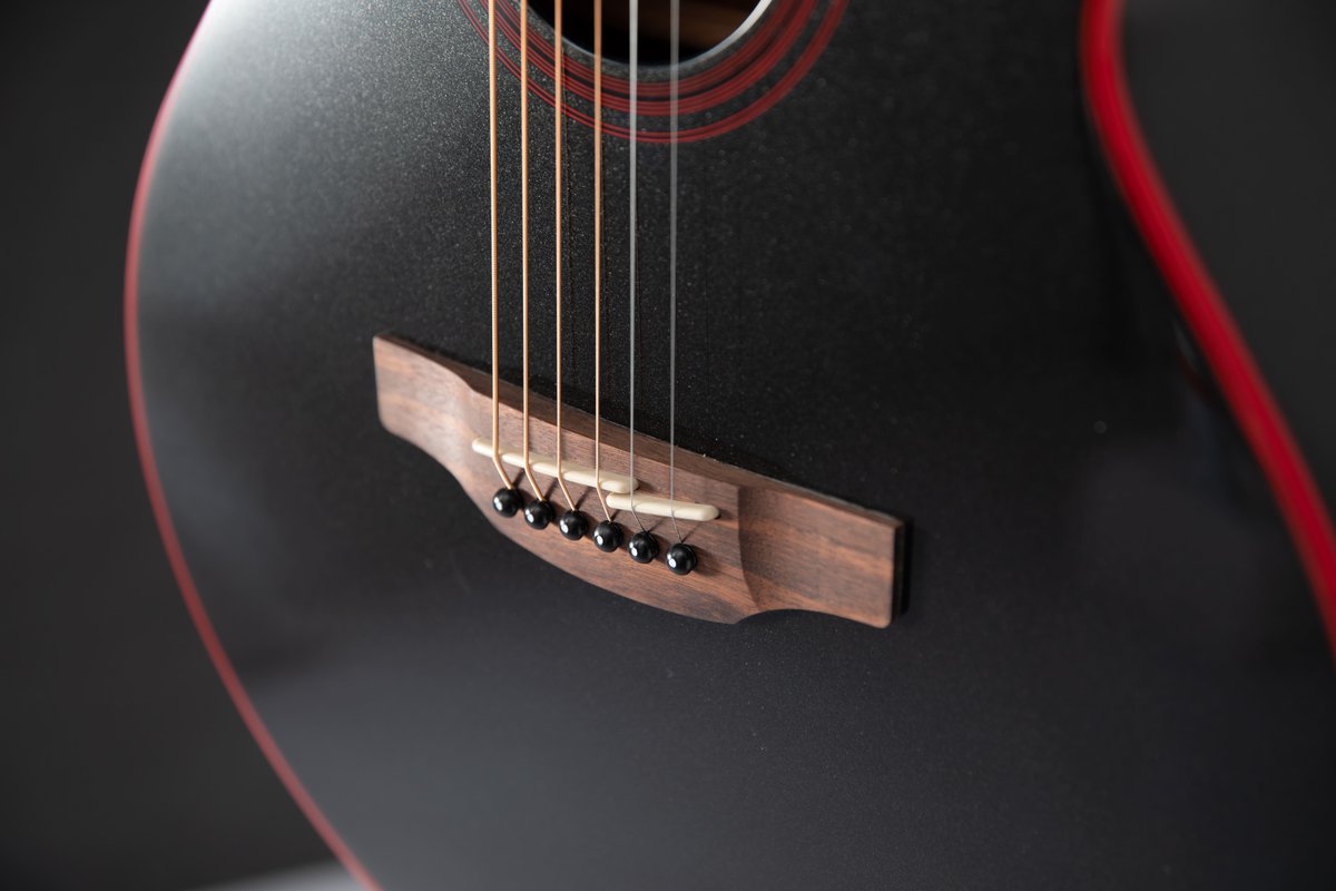 Here’s a striking throwback to Takamine’s bold ‘80s heritage. The GF49CE CB stuns in its Cosmic Black Sparkle finish with classic red binding, a head-turning look with serious tone behind it.

Discover your voice with Takamine Gf49CE: loom.ly/nDTdoHE