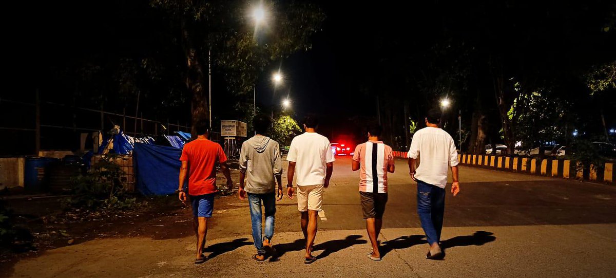 Midnight walk together