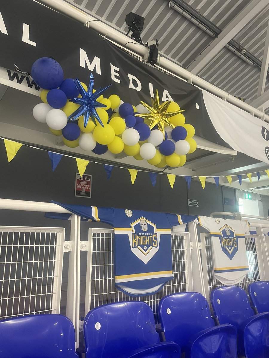 capper_amanda's tweet photo. Eddie in action today for the Sheffield U14sD2 tournament with @leedsjuniorknights

We are here both Saturday and Sunday in ice Sheffield - come and join us and support the team 
@TrinityAcadStE https://t.co/7khEx6MAb0