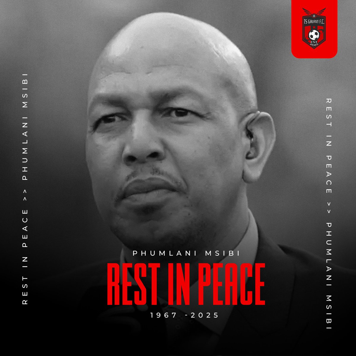 TSGALAXYFC's tweet image. Rest in peace, Phumlani Msibi. ๐๏ธ
Your light touched many, and your memory will live on forever.๐ฏ๏ธ
@aQuelle @aQuelleViV
#Siyadumuza
#TheRockets
#TSG