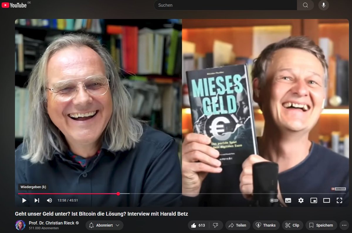 Mieses Geld (@miesesgeld) on Twitter photo Digitales Zentralbankgeld: Der Einstieg in totale Kontrolle? Darüber spreche ich mit <a href="/ProfRieck/">Christian Rieck</a> . Jetzt auf YouTube! . (Link zum Video im Kommentar) Digitales Zentralbankgeld: Der Einstieg in totale Kontrolle? Darüber spreche ich mit <a href="/ProfRieck/">Christian Rieck</a> . Jetzt auf YouTube! . (Link zum Video im Kommentar)