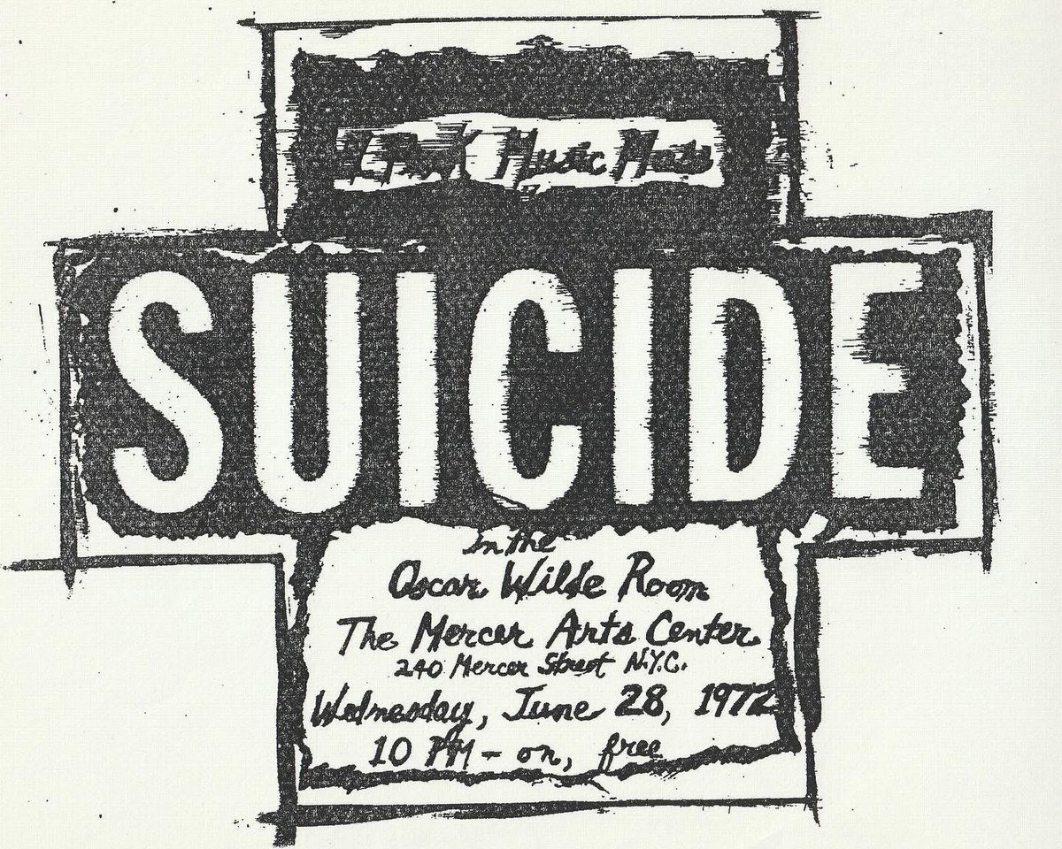 SUICIDE (@suicidenyc) on Twitter photo JUNE 28, 1972 NYC
POSTER DESIGNED BY ALAN VEGA
#ALANVEGA
#MARTINREV
#PUNKMUSICMASS
<a href="/ALANVEGAHQ/">ALAN VEGA OFFICIAL</a> JUNE 28, 1972 NYC
POSTER DESIGNED BY ALAN VEGA
#ALANVEGA
#MARTINREV
#PUNKMUSICMASS
<a href="/ALANVEGAHQ/">ALAN VEGA OFFICIAL</a>