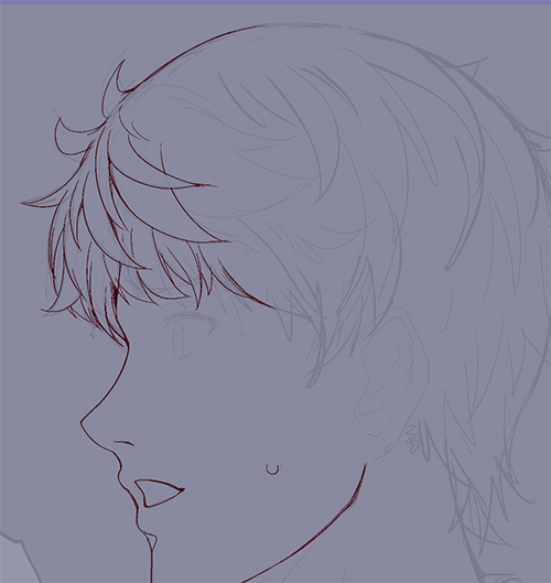 下描き→ペンイレ
ぼちぼちメシにするかー 