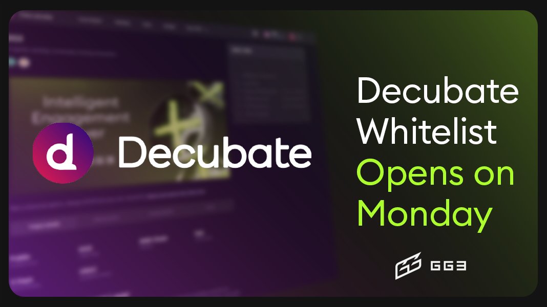 This Monday, 23rd June, the $GGX Launchpad Campaign on <a href="/decubate/">Decubate</a> officially goes LIVE! 🚀

Get ready to secure your allocation in GG3's AI-driven platform that rewards digital communities and bridges Web2 and Web3 gaming cultures through exclusive Premium features.

Allocation
