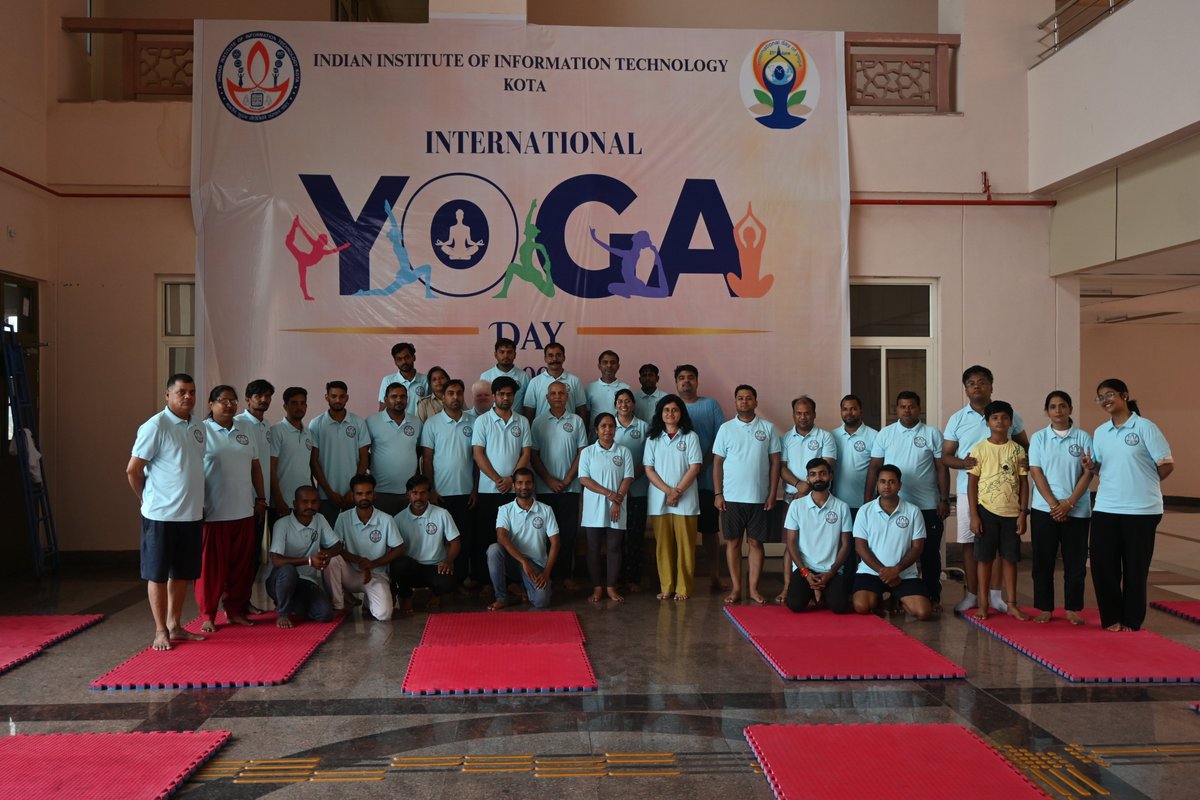 IIITKota_Official (@iiitkotaoffice) on Twitter photo 🧘♀️IIIT Kota celebrates the #InternationalYogaDay 2025, fostering creativity and mindfulness while inspiring their community to continue on a journey of inner peace and strength.🌿
#iiitkota #IDY2025 #YogaForOneEarthOneHealth
<a href="/EduMinOfIndia/">Ministry of Education</a>
<a href="/moayush/">Ministry of Ayush</a>
<a href="/PIB_India/">PIB India</a> 🧘♀️IIIT Kota celebrates the #InternationalYogaDay 2025, fostering creativity and mindfulness while inspiring their community to continue on a journey of inner peace and strength.🌿
#iiitkota #IDY2025 #YogaForOneEarthOneHealth
<a href="/EduMinOfIndia/">Ministry of Education</a>
<a href="/moayush/">Ministry of Ayush</a>
<a href="/PIB_India/">PIB India</a>