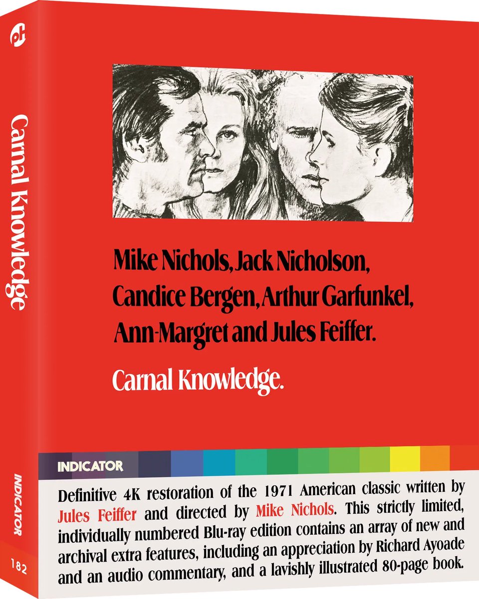 Powerhouse Films' Region B Blu-ray of CARNAL KNOWLEDGE reviewed on our site: dvdcompare.net/review.php?rid… <a href="/indicatorseries/">INDICATOR</a>