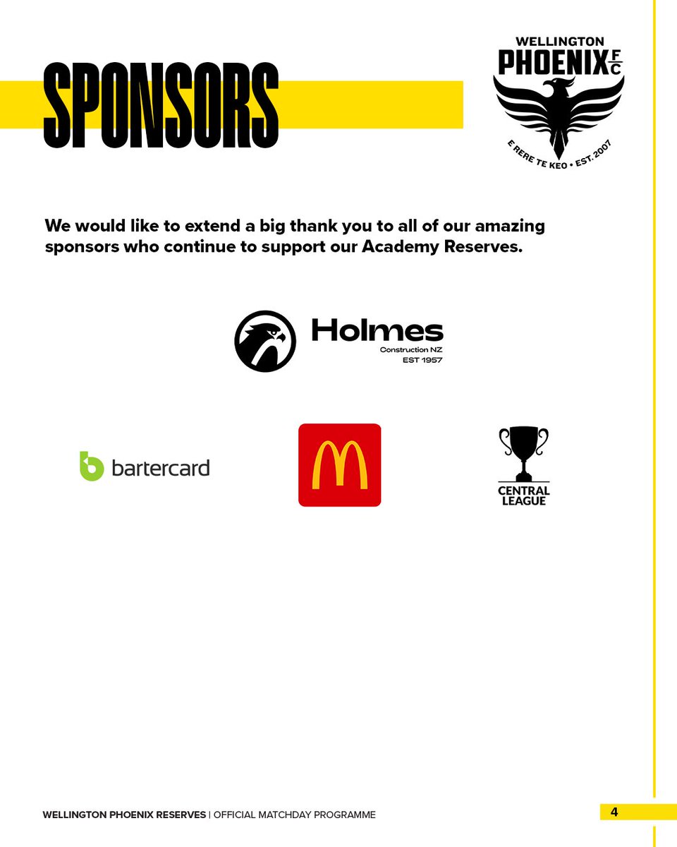 The match programme for our U18 women's fixture today!