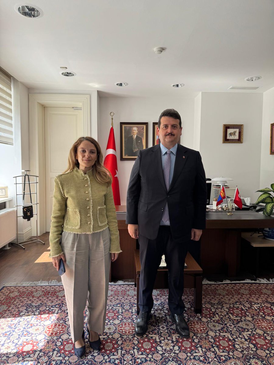 Polis Akademisi (@paedutr) on Twitter photo Uluslararası Polis Akademileri Birliğinin (INTERPA) 27. Yürütme Kurulu Toplantısı kapsamında Moğolistanda bulunan Polis Akademisi Başkanımız Prof. Dr. Murat BALCI, Moğolistan Nezdinde Türkiye Cumhuriyeti Büyükelçisi Başak Genç YÜKSEL'i makamında ziyaret etti.
<a href="/TC_UlanbatorBE/">Türkiye in Mongolia</a> Uluslararası Polis Akademileri Birliğinin (INTERPA) 27. Yürütme Kurulu Toplantısı kapsamında Moğolistanda bulunan Polis Akademisi Başkanımız Prof. Dr. Murat BALCI, Moğolistan Nezdinde Türkiye Cumhuriyeti Büyükelçisi Başak Genç YÜKSEL'i makamında ziyaret etti.
<a href="/TC_UlanbatorBE/">Türkiye in Mongolia</a>