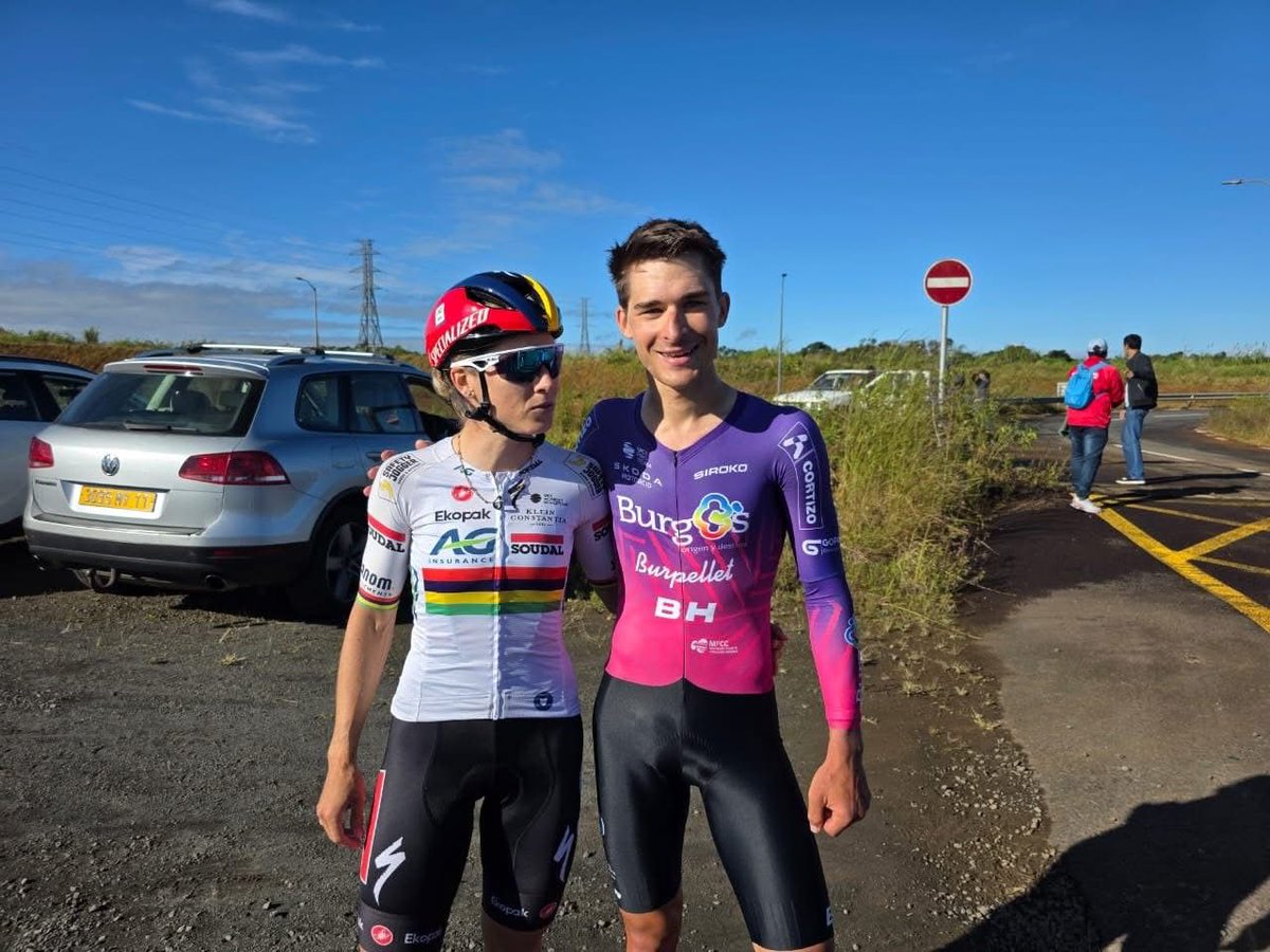 🏆🇲🇺 ¡<a href="/AlexandreMayer4/">Alexandre Mayer</a> es el nuevo campeón de Mauricio de contrarreloj!

Completó los 18 km de recorrido en unos 22 minutos (50 km/h de media) 🚀

Los dos 'pros' del país se hacen con el primer título del fin de semana 💪🏻😁