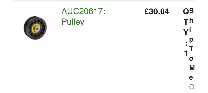 1901gennelm's tweet image. Ordered a pulley for my Garden Mower from John Deere, pleasantly surprised that I hadnβt to get a bank loan to buy it π