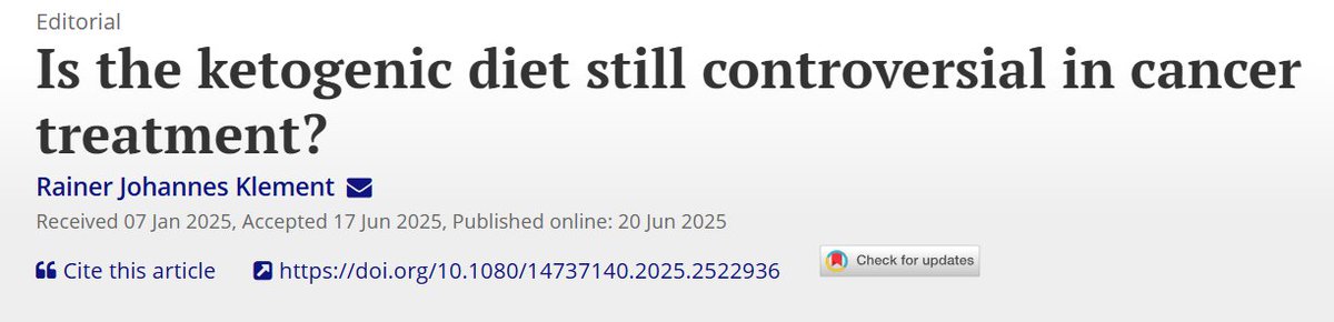 drmclphillips's tweet image. Brief, but informative editorial on ketogenic diets in cancer: 
tandfonline.com/doi/full/10.10…