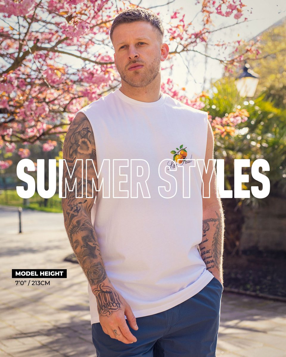 2tall's tweet image. (Extra) Long Hot Summer 😎☀️

Feel good &amp;amp; confident in Summer gear that actually fits your tall frame 🔥 

#clothesfortallmen #extralength #summerstyles