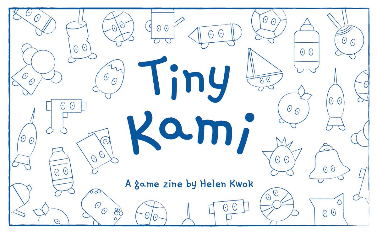 Helen Kwok (@kwokhelen) on Twitter photo I made a new game zine! 👀 Colour match TINY KAMI ("little spirits") with objects in your surroundings to find them all! 🩷⭐🔷🟢🟪
heyitshelen.itch.io/tiny-kami
❄️ Created for <a href="/stickyinstitute/">Sticky Institute 🌈 — defenders of zine culture!</a>'s Winter Zine Game Jam
✨ Physical copies available at <a href="/stickyinstitute/">Sticky Institute 🌈 — defenders of zine culture!</a> for a limited time I made a new game zine! 👀 Colour match TINY KAMI ("little spirits") with objects in your surroundings to find them all! 🩷⭐🔷🟢🟪
heyitshelen.itch.io/tiny-kami
❄️ Created for <a href="/stickyinstitute/">Sticky Institute 🌈 — defenders of zine culture!</a>'s Winter Zine Game Jam
✨ Physical copies available at <a href="/stickyinstitute/">Sticky Institute 🌈 — defenders of zine culture!</a> for a limited time