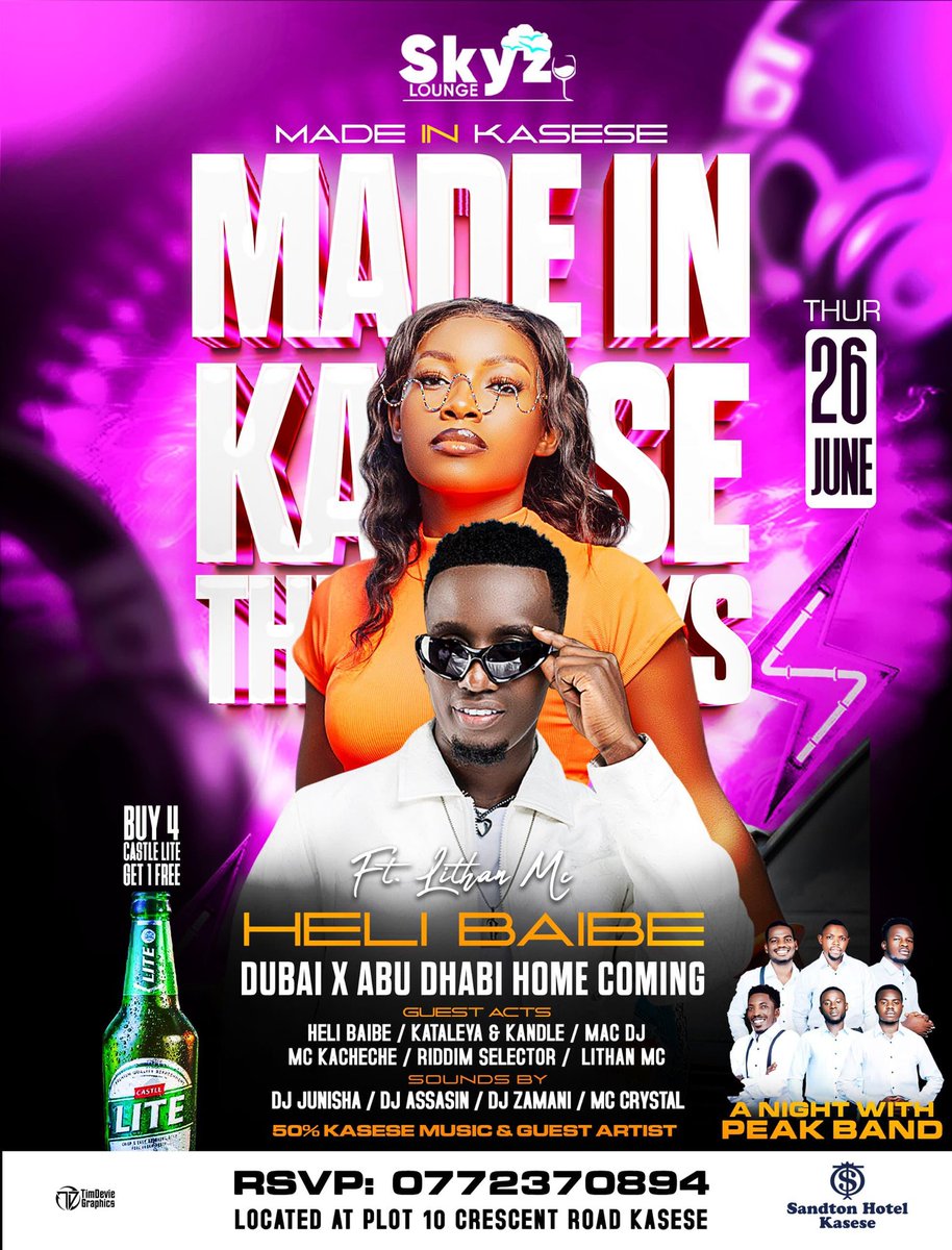 UPDATE: Kanta Music songstress Heli Baibe will be celebrating her home coming from Dubai and Abu Dhabi on Thursday next week at Skyz Lounge in Kasese Town. 

Heli will celebrate alongside national, regional and local acts respectively.
