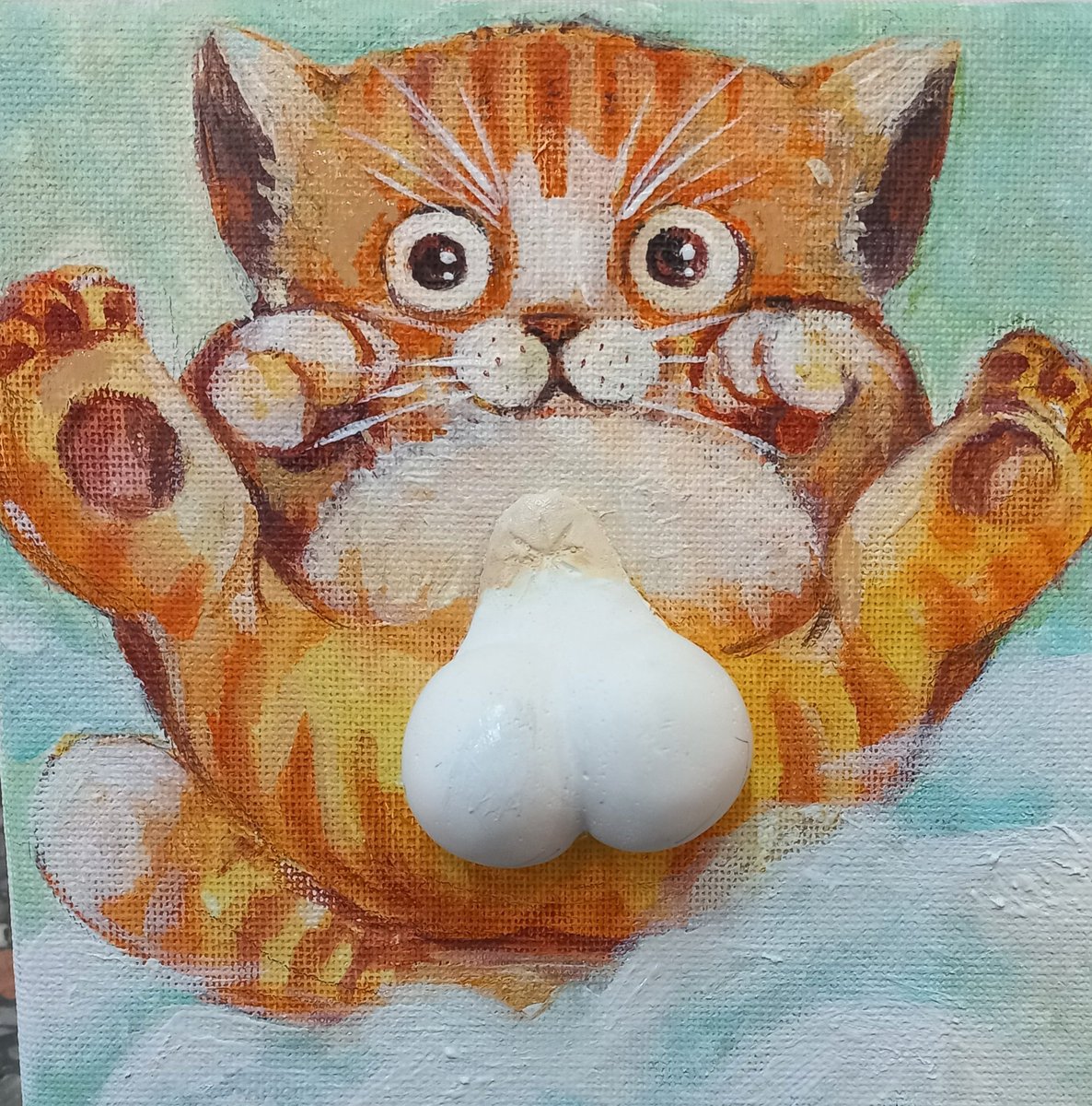 maewmwae333's tweet photo. ชิ้นเล็กๆ acrylic​ on​ canvas https://t.co/WOj7Qldv42