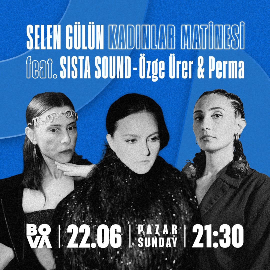 Yarın akşam uzun bir aradan sonra sevgili Eylül Güntekin (b) ve Nihal Saruhanlı (d) ile Kadınlar Matinesi konseri çalıyoruz. Sahnede Sista Sound ağırlayacağız. Konuklarımız Perma ve Özge Ürer. 
Bilgiler posterde 👇🏼 Biletler kapıda!