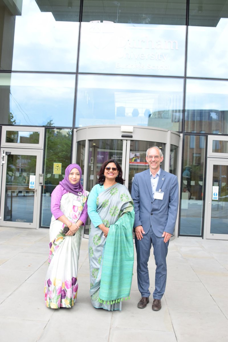 BDHCLondon's tweet image. High Commissioner @abida1968 Abida Islam attended the 2nd Development Economics Workshop (DEW), hosted by @durham_uni from 18–19 June 2025. During the inaugural session, she also met with the Vice Chancellor, Professor Karen O'Brien and exchanged views.