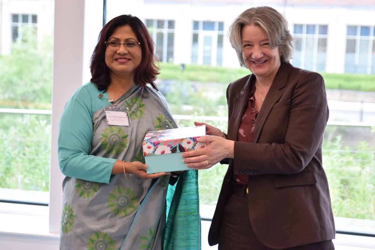 BDHCLondon's tweet image. High Commissioner @abida1968 Abida Islam attended the 2nd Development Economics Workshop (DEW), hosted by @durham_uni from 18–19 June 2025. During the inaugural session, she also met with the Vice Chancellor, Professor Karen O'Brien and exchanged views.