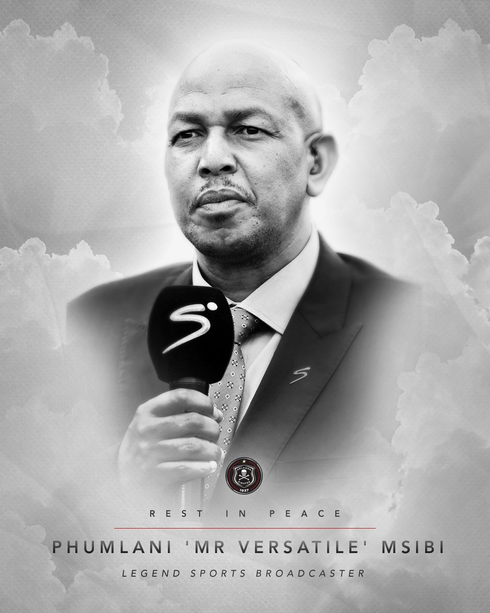 Orlando Pirates Football Club extends its deepest condolences to the Msibi family during this difficult time. Our thoughts and prayers are with you.

𝐑𝐄𝐒𝐓 𝐈𝐍 𝐏𝐄𝐀𝐂𝐄 #𝐏𝐡𝐮𝐦𝐥𝐚𝐧𝐢𝐌𝐬𝐢𝐛𝐢

⚫⚪🔴⭐
#OrlandoPirates
#OnceAlways