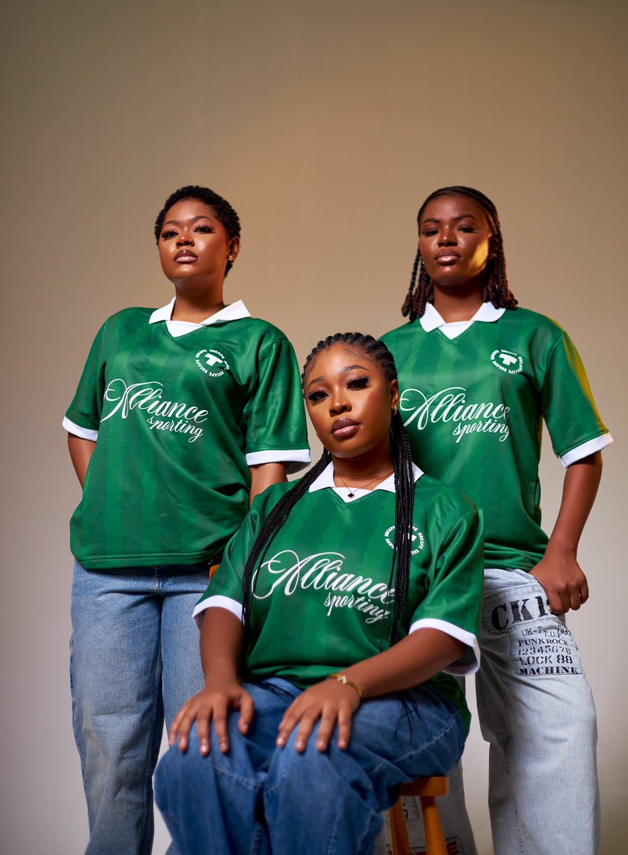 ESCAPE CREATIVE STUDIOS 2025.
ALLIANCE COLLECTION.
ALLIANCE SPORTING JERSEY DROPS THIS 27TH JUNE AT THE POP UP .
📍: EAST LEGON WEMBLY PLUS