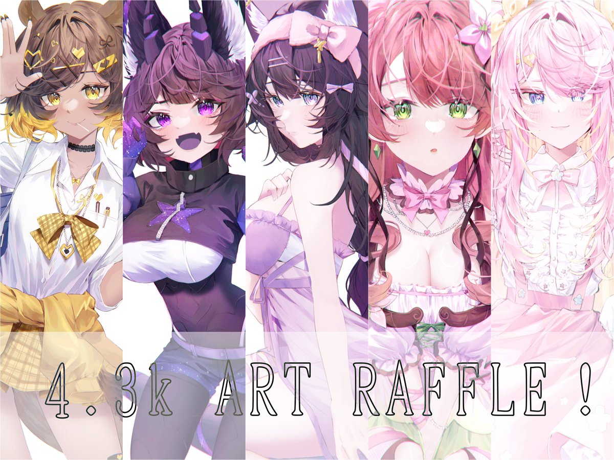 aeijei06's tweet image. 4.3k Art Raffle 

to enter:
❀follow me ( @aeijei06 ) new follower are welcome 
❀ like+ RT 
❀drop your PNGs (optional)

prize: thigh up fully renderd 

*+1 winner if we reach 5k followers! 

ends on july 15

#artraffle