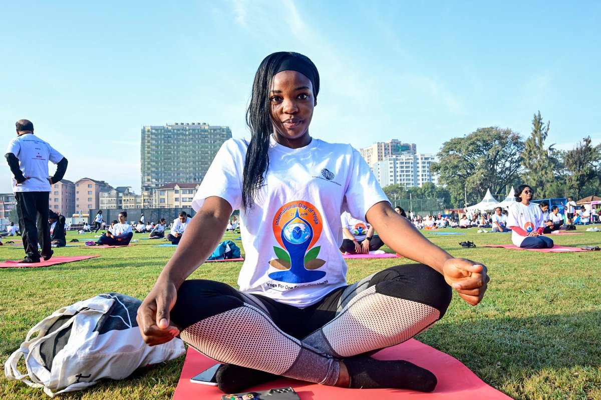 At the 11th International Day of Yoga, CS Rebecca Miano celebrates yoga’s global impact, from its origins in India to its practice worldwide, with gratitude to the Indian High Commission for their leadership. #YogaForOneEarth2025