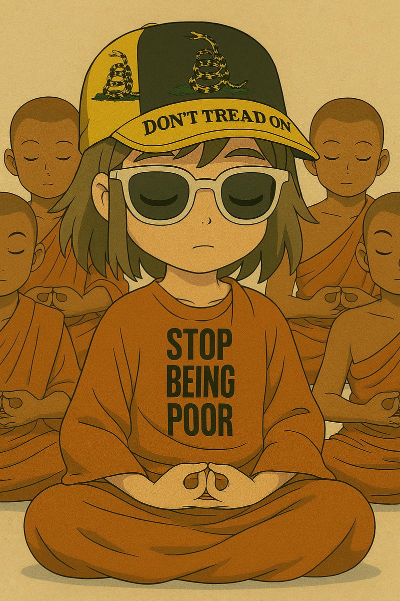 Sir_BigJay's tweet photo. Our $GHIBLI mascot just ascended into monk mode — robed up, eyes closed, meditating into the cosmos for collective fortune 🌌🧘‍♂️

Manifesting moonshots for the many, not the few.
That’s $GHIBLI for you.

👉 @Ghibli_Fan_Page
#GHIBLI #Solana #MemeZen #MoonshotEnergy #CryptoVibes https://t.co/rEFVShgJbW