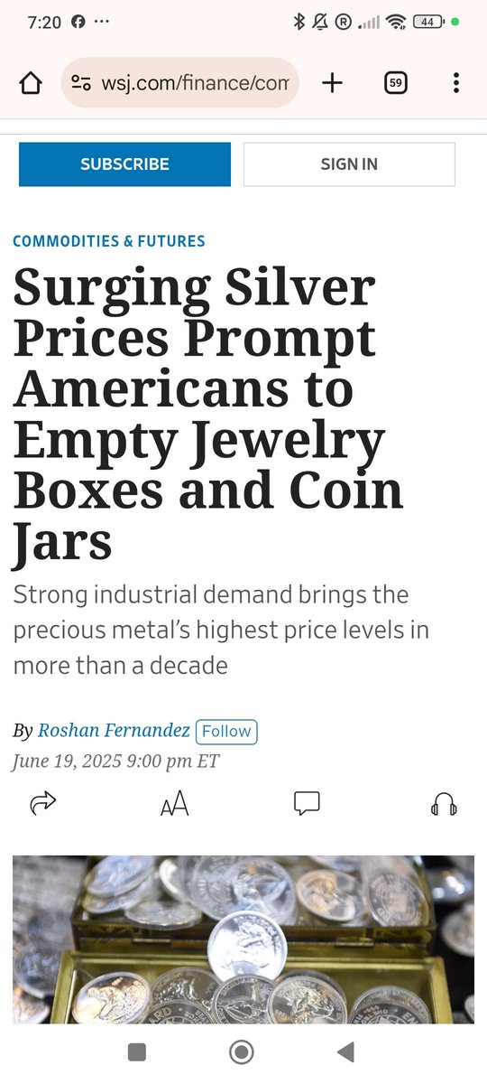 Endshare (@end_share) on Twitter photo The main stream media - lies and more lies,
Wall Street Journal - you filthy monkeys,
We know people aren't giving up their #silver
As if anyone is doing that til it's $100
Credit to Bix at <a href="/RoadtoRoota/">RoadtoRoota</a> for spotting bankster driven journalism
<a href="/rWallStreetSilv/">Wall Street Silver π¦π</a> The main stream media - lies and more lies,
Wall Street Journal - you filthy monkeys,
We know people aren't giving up their #silver
As if anyone is doing that til it's $100
Credit to Bix at <a href="/RoadtoRoota/">RoadtoRoota</a> for spotting bankster driven journalism
<a href="/rWallStreetSilv/">Wall Street Silver π¦π</a>