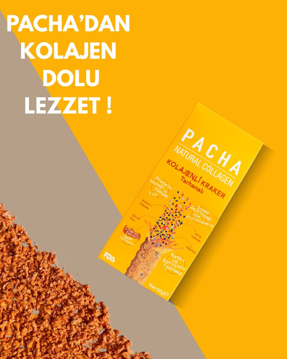 Geleneksel lezzet, modern dokunuşla buluştu! 🧡
Pacha Tarhanalı Kolajenli Kraker ile hem sağlıklı hem de nostaljik atıştırmalıklar seninle.

✔️ Tarhana 
✔️ Çörek otu ve keten tohumu
✔️ Yüksek lif ve protein
✔️ Katkı koruyucu içermez

Her lokmada şifa ve lezzet 🪄

#pachanatural