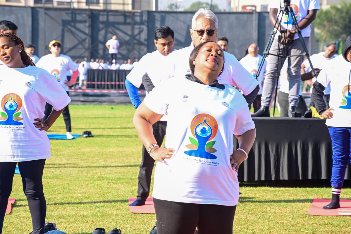 The Indian High Commission and CS Rebecca Miano marked #YogaForOneEarth2025, promoting yoga’s benefits for mind, body, and planet. Kenya’s wellness tourism potential shines. Let’s practice yoga daily!