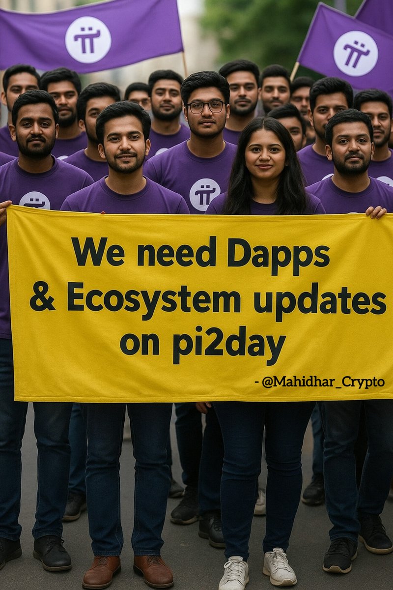 MAHIDHAR CRYPTO (@mahidhar_crypto) on Twitter photo It's a request from millions of #Pioneers to <a href="/PiCoreTeam/">Pi Network</a> ! 👥👥
We need Solid Updates regarding #ecosystem & #Dapps , it's time for pioneers to utilise the Ecosystem on Daily bases ! 📳🌐
Hope this time updates will be solid from <a href="/nkokkalis/">Nicolas Kokkalis</a> & make pioneers happy with that ! It's a request from millions of #Pioneers to <a href="/PiCoreTeam/">Pi Network</a> ! 👥👥
We need Solid Updates regarding #ecosystem & #Dapps , it's time for pioneers to utilise the Ecosystem on Daily bases ! 📳🌐
Hope this time updates will be solid from <a href="/nkokkalis/">Nicolas Kokkalis</a> & make pioneers happy with that !