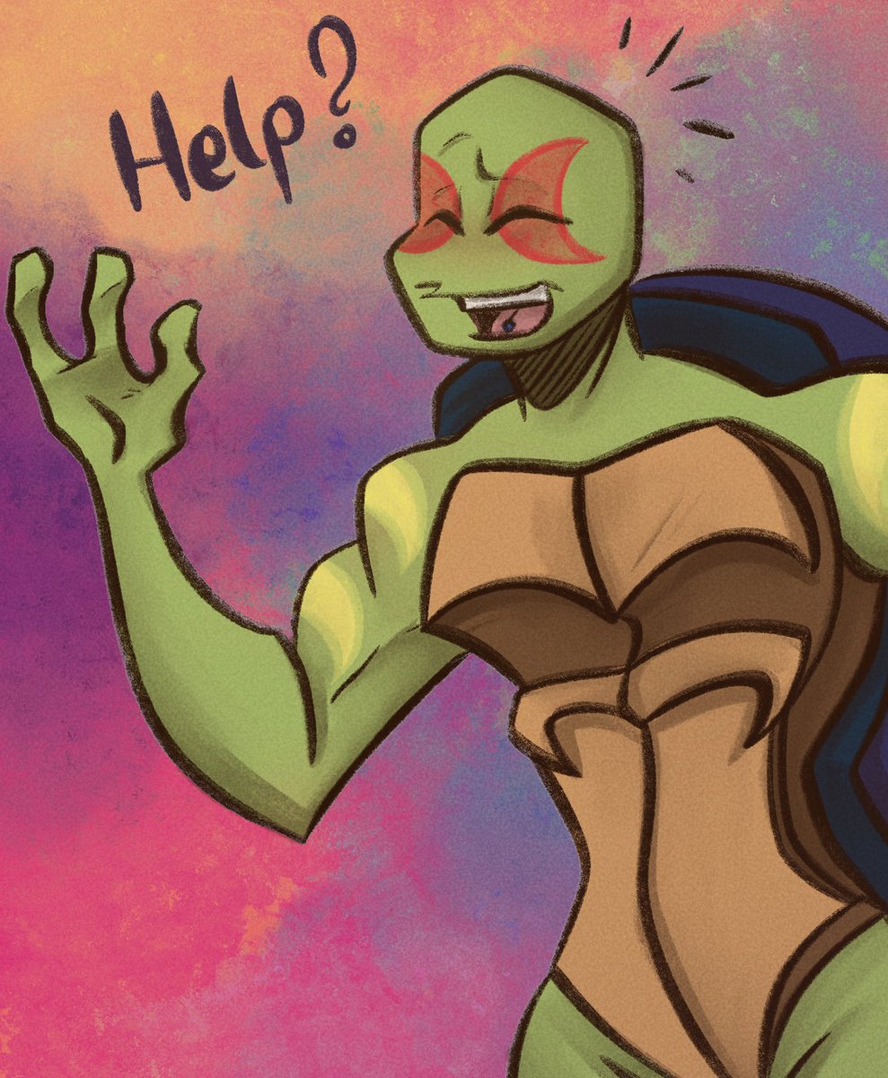 Did this little thing for tumblr,  but hey, it’s Leo so I just gonna drop him here as well (just added a quick bg because sadly this place handles transparency bad) 

#rottmnt #tcest