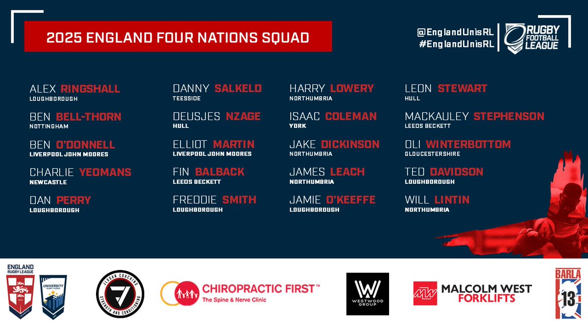 England Universities Rugby League 🏴󠁧󠁢󠁥󠁮󠁧󠁿🏉 tweet media